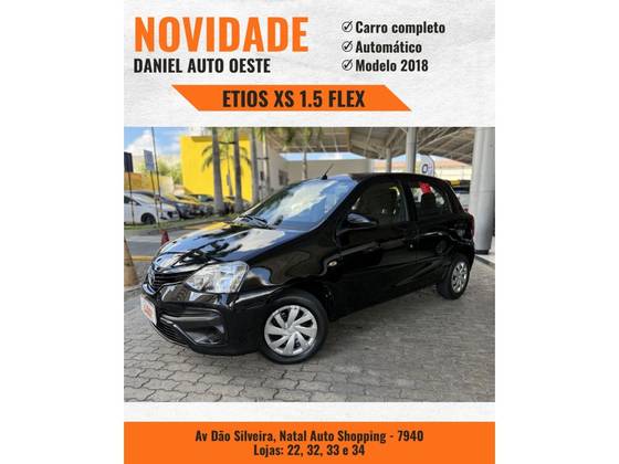 TOYOTA ETIOS 1.5 XS 16V FLEX 4P AUTOMÁTICO TOYOTA ETIOS 1.5 XS 16V FLEX 4P AUTOMÁTICO